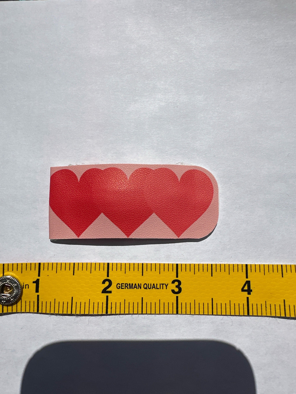Heart Breaker Faux Leather Hair Clip