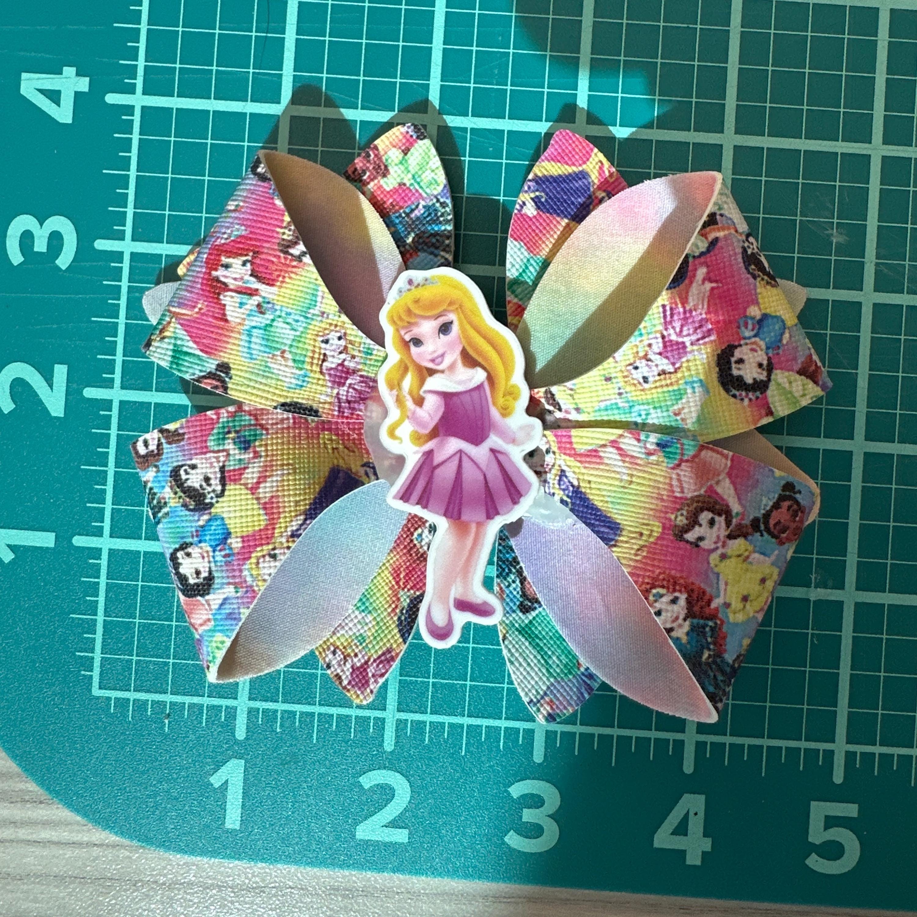 Character Faux Leather Hair bows