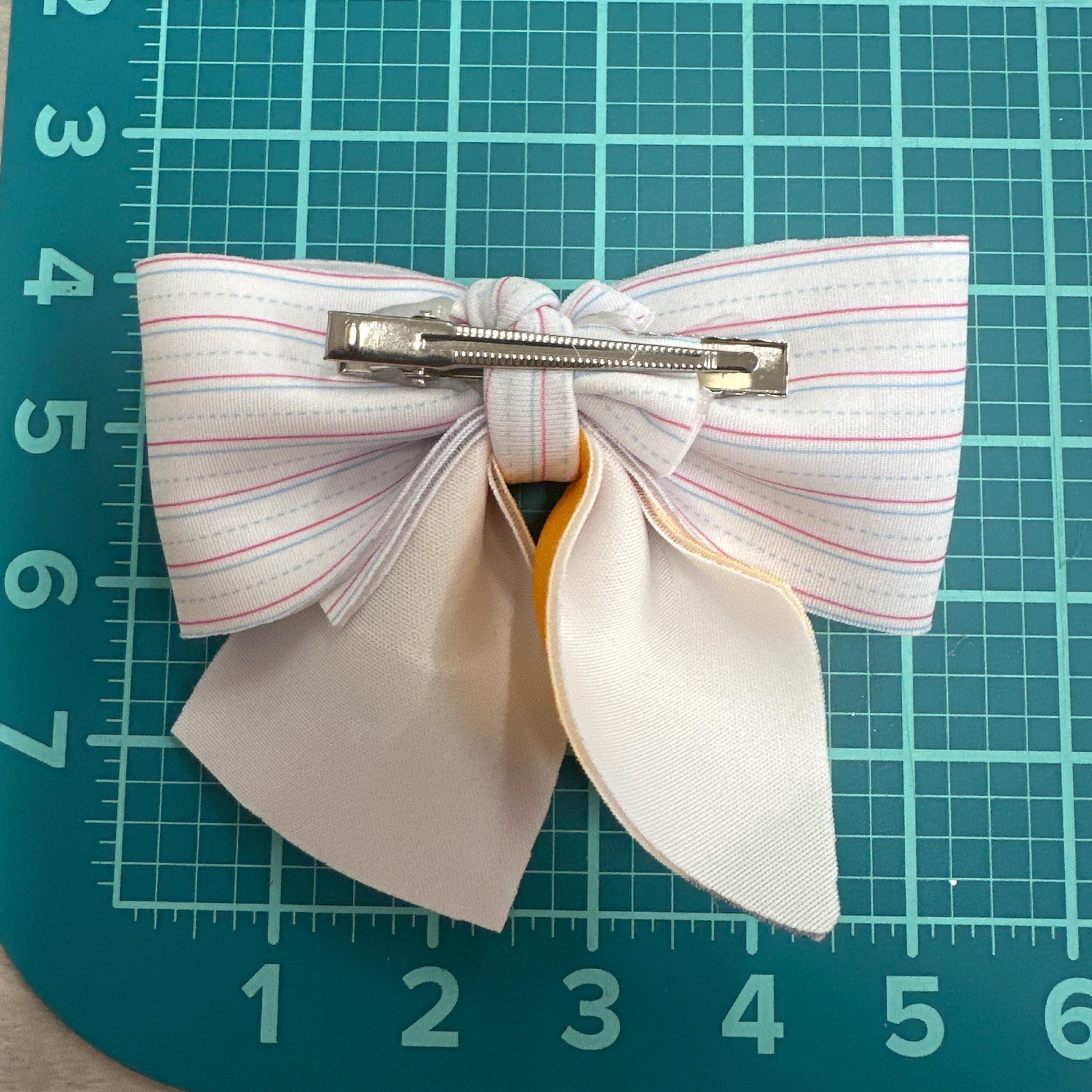 Layered Lined Paper Pencil Hair bow