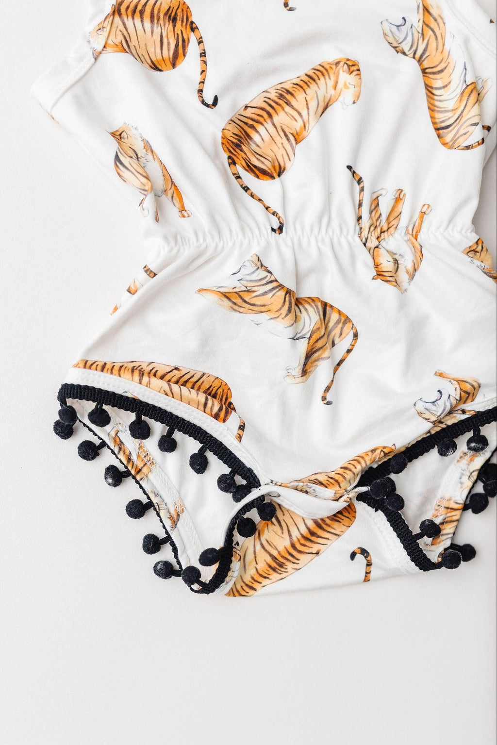 Tiger Queen Pom Pom Romper