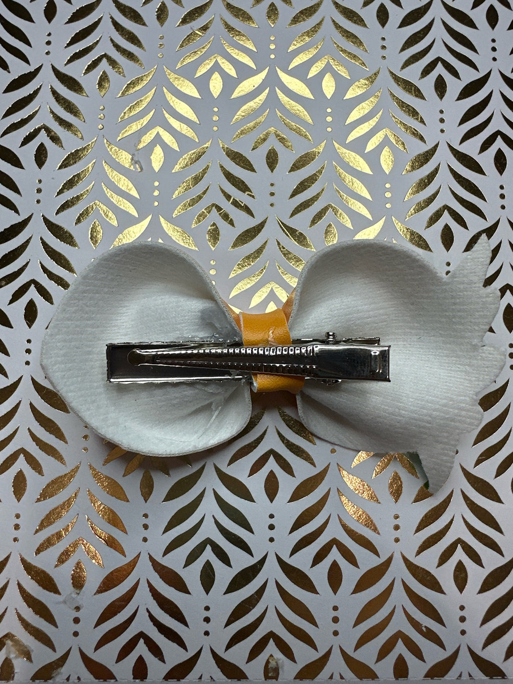 Pastel Spring Garden Faux Leather Hair bows