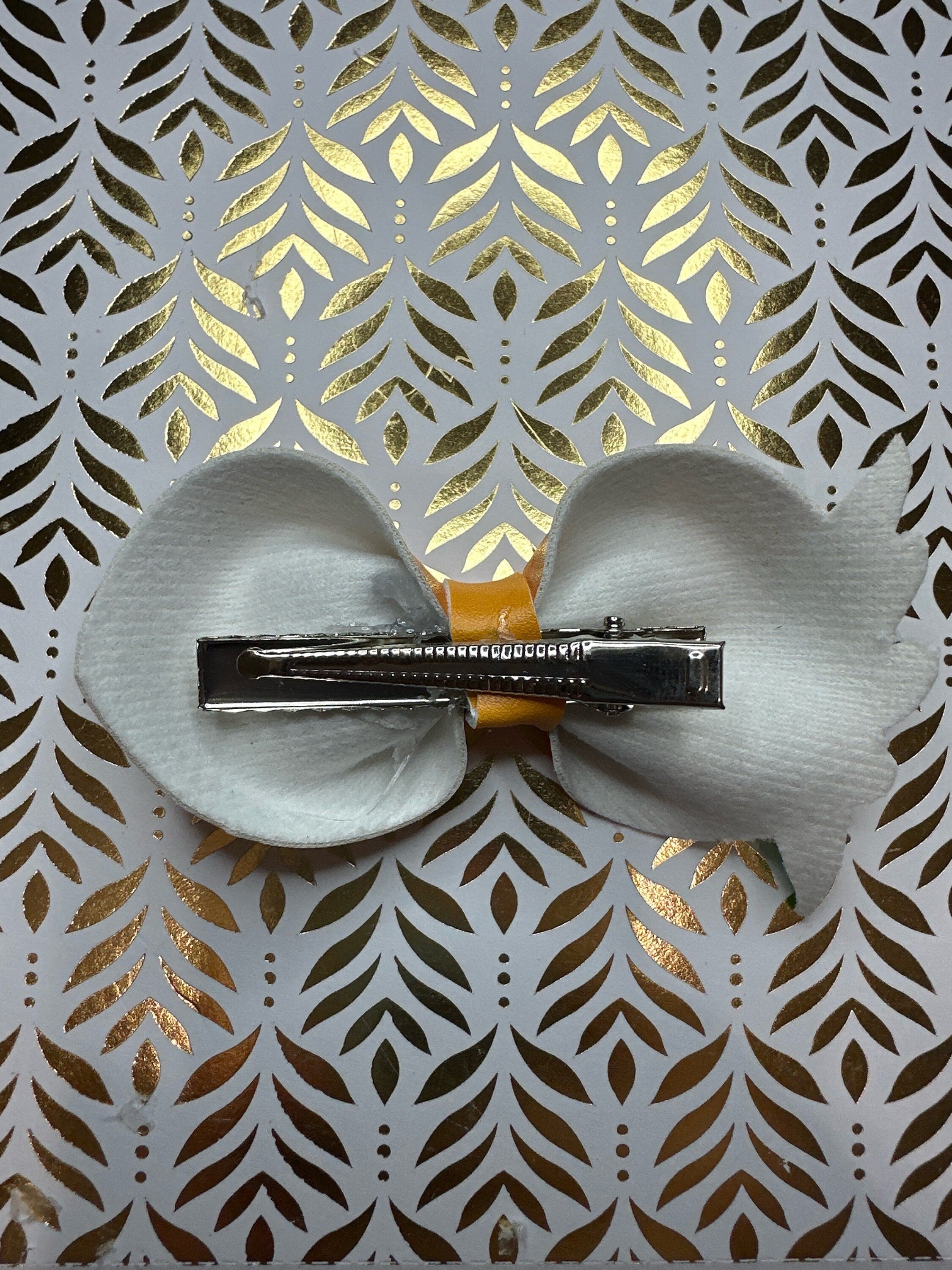 Pastel Spring Garden Faux Leather Hair bows