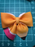 Layered Lined Paper Pencil Hair bow