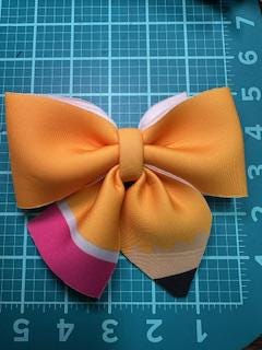 Layered Lined Paper Pencil Hair bow