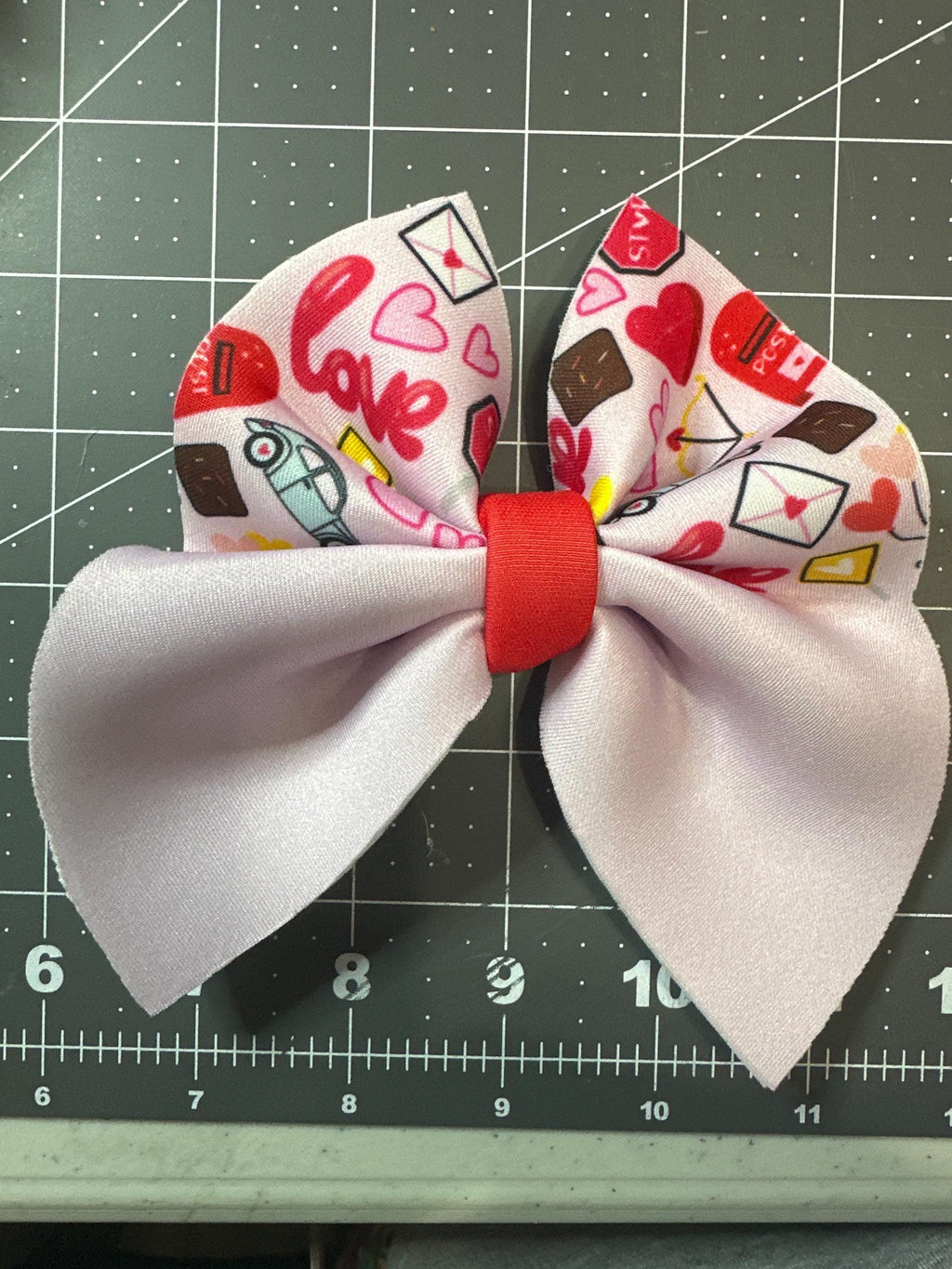 Be Mine Shapes Bubble Neoprene Hair Bows