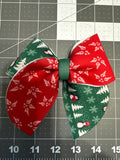 Holly and Penguins Sailor Neoprene Hair Bows