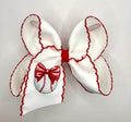 Baseball Moonstitch Bow