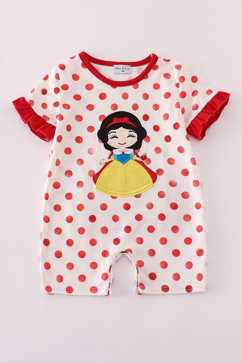 Snow White applique romper