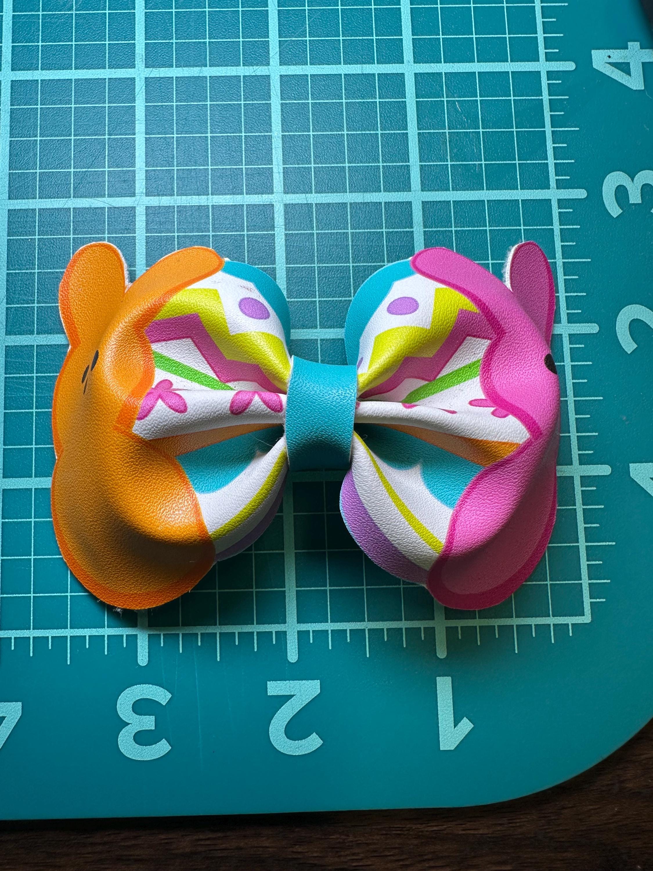 Easter Sweet Treats Faux Leather Hair bows