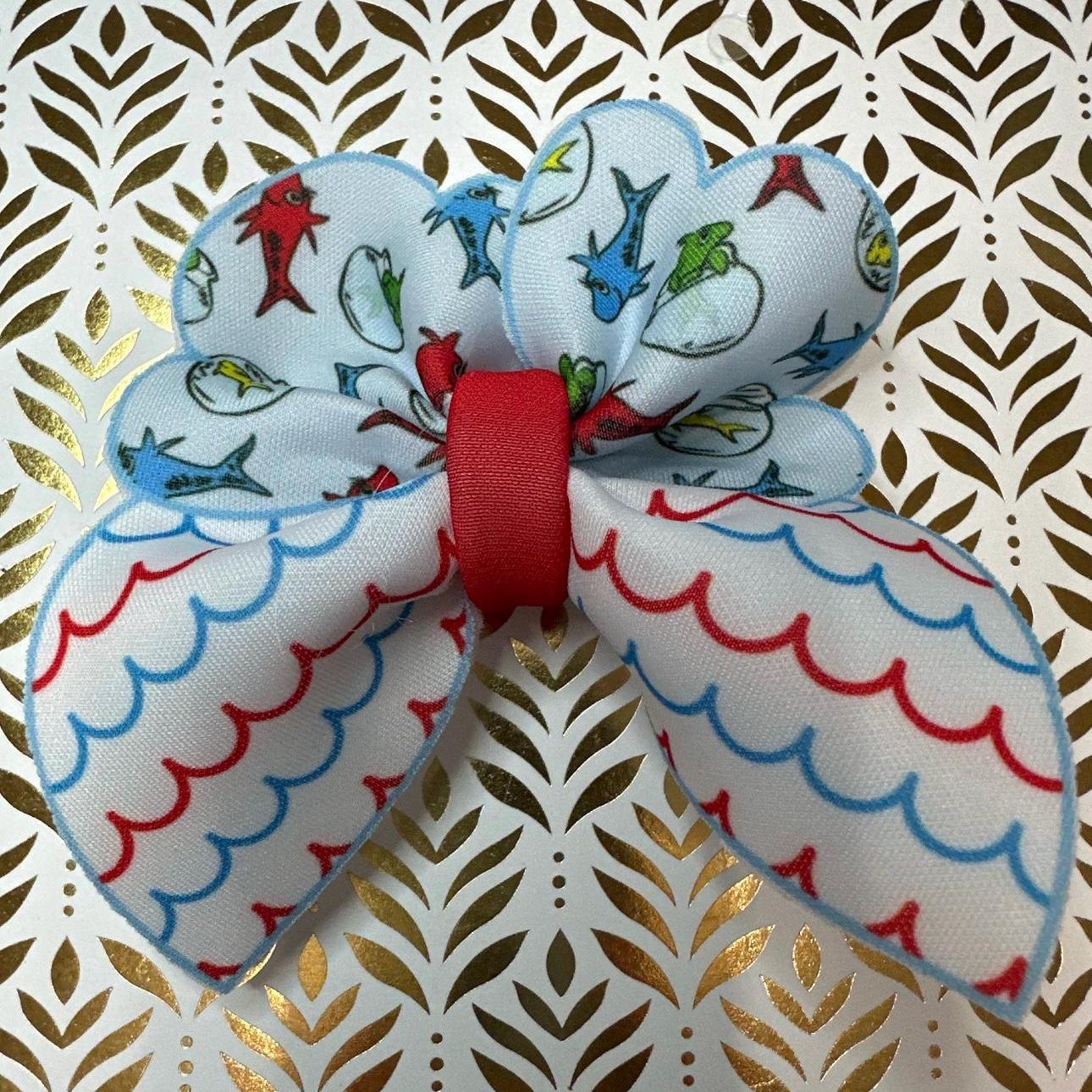 Dr Seuss Mini Bubble Hair bow