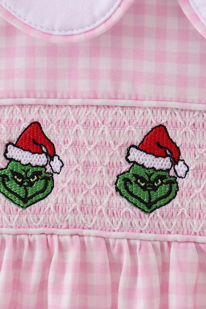 Pink grinch embroidery Outfits