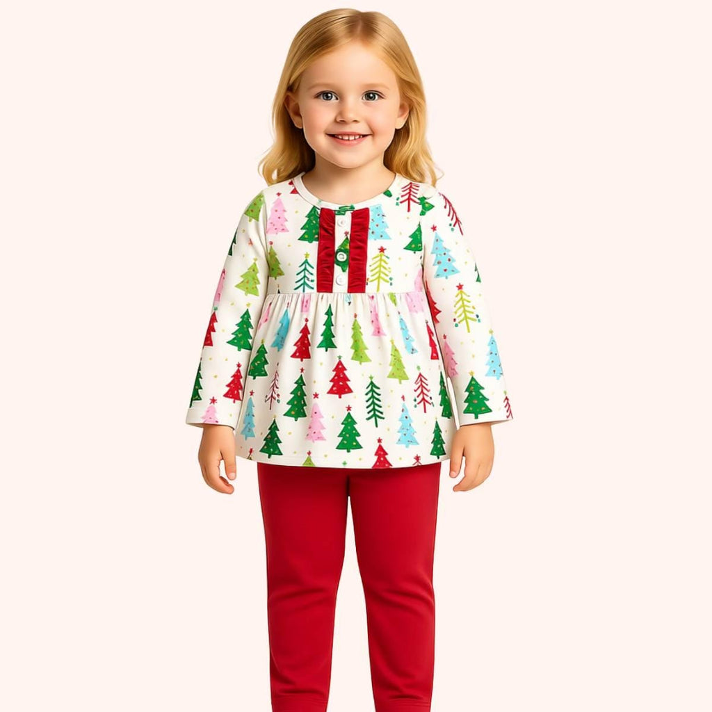 Christmas Tree Splendor pants set