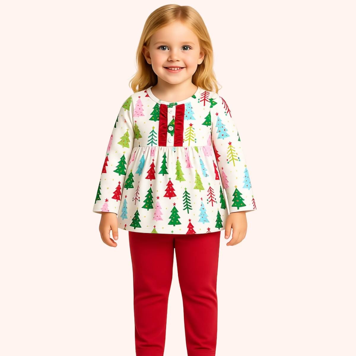 Christmas Tree Splendor pants set