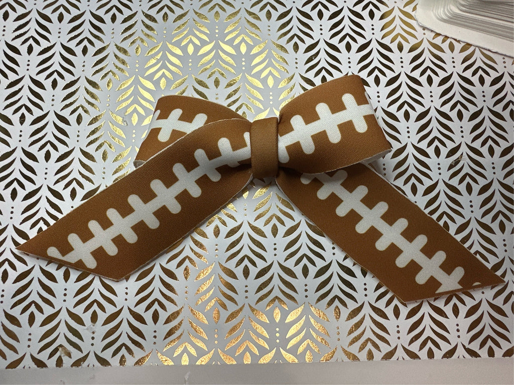 Sports Collection Long Tail Neoprene Hair bow