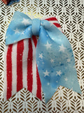 USA Notched Sailor Hair bow