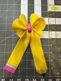 Happy School Days Long Tail Bubble Hair bow