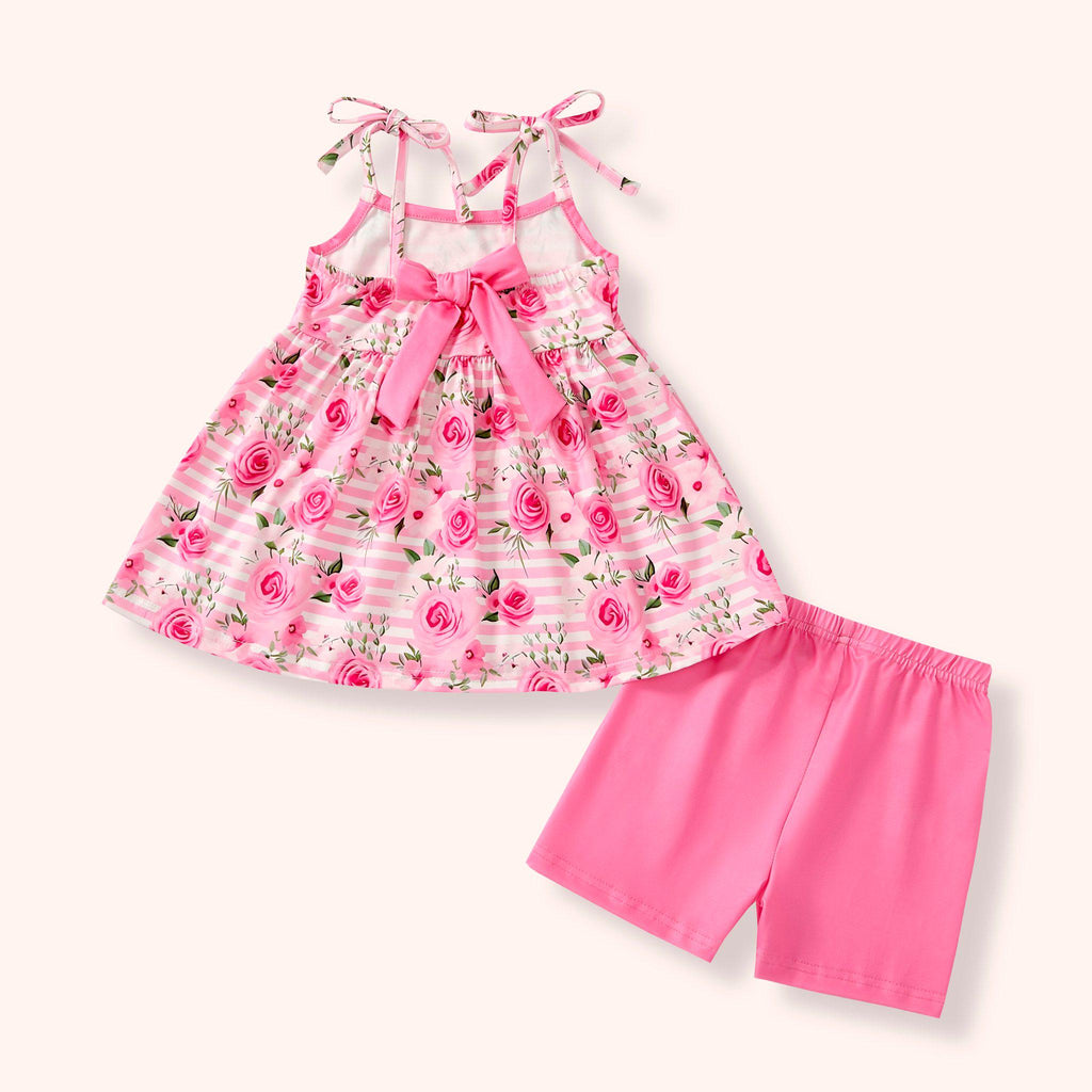 Pink Posies - Shorts Set