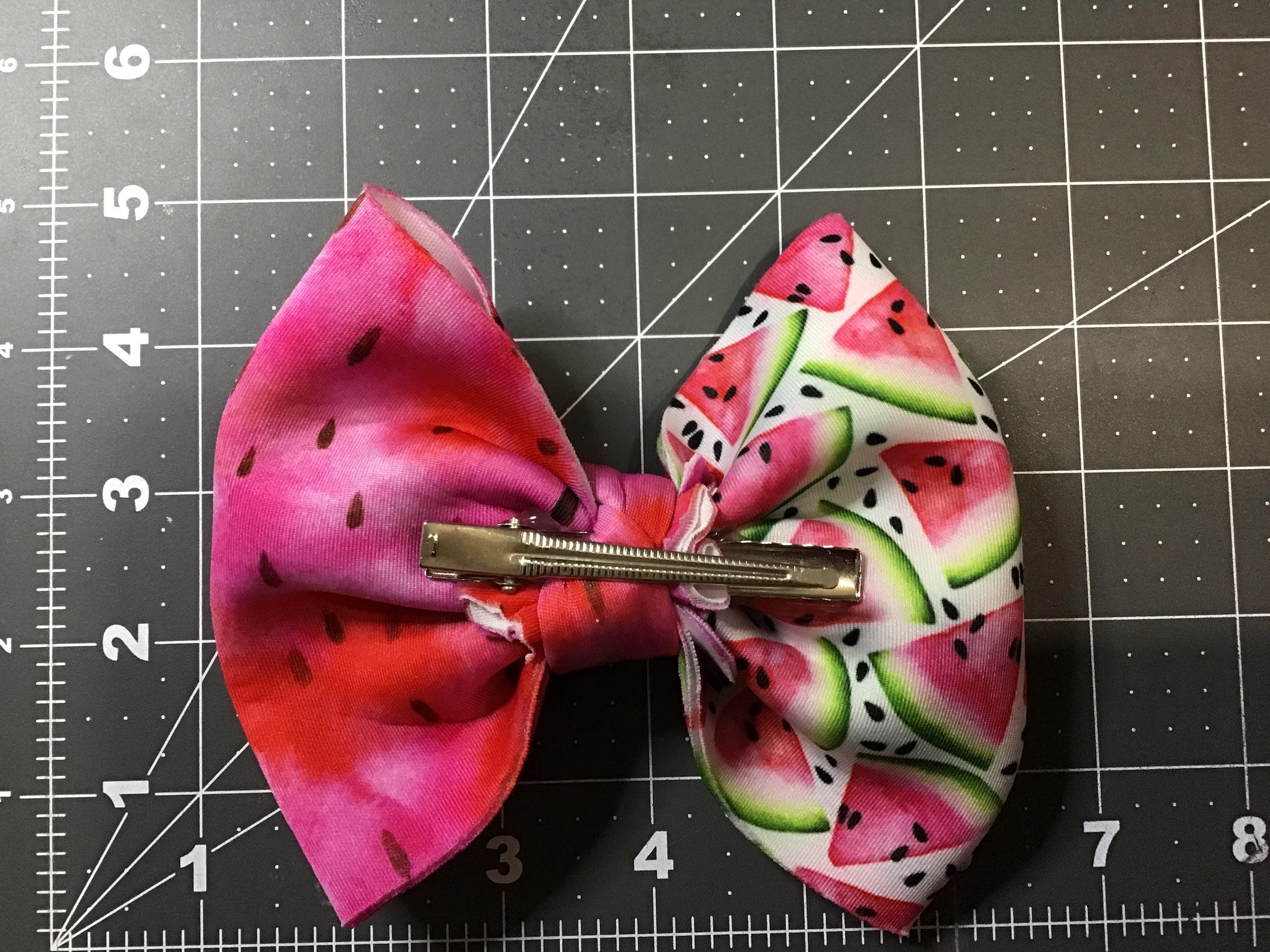 Watermelon Pinch Fabric Hair bow
