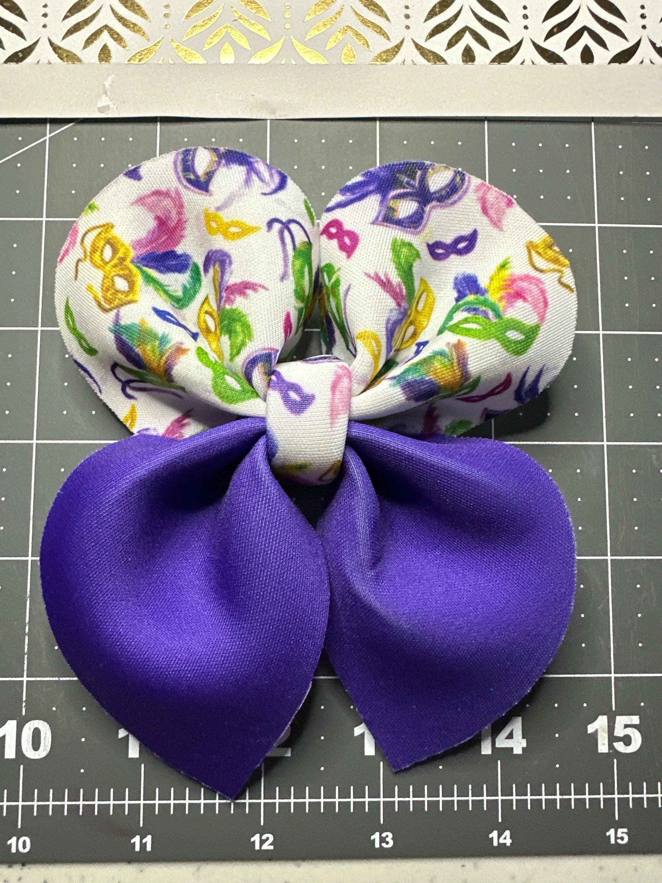 Mardi Gras Bubble Sailor Neoprene Hair Bows