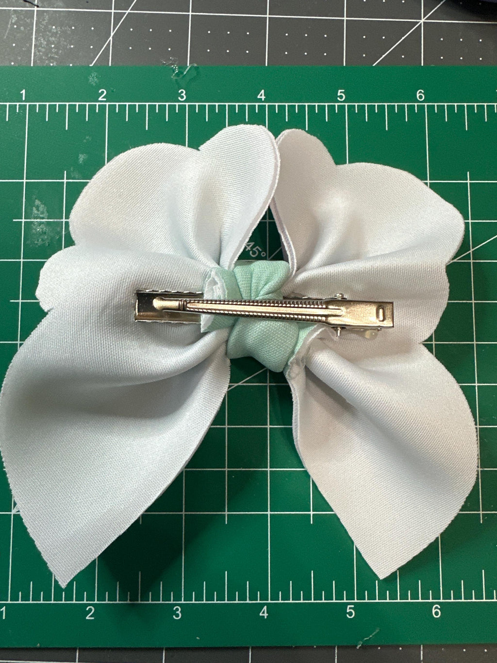 Mermaid Shapes Bubble Neoprene Hair Bows