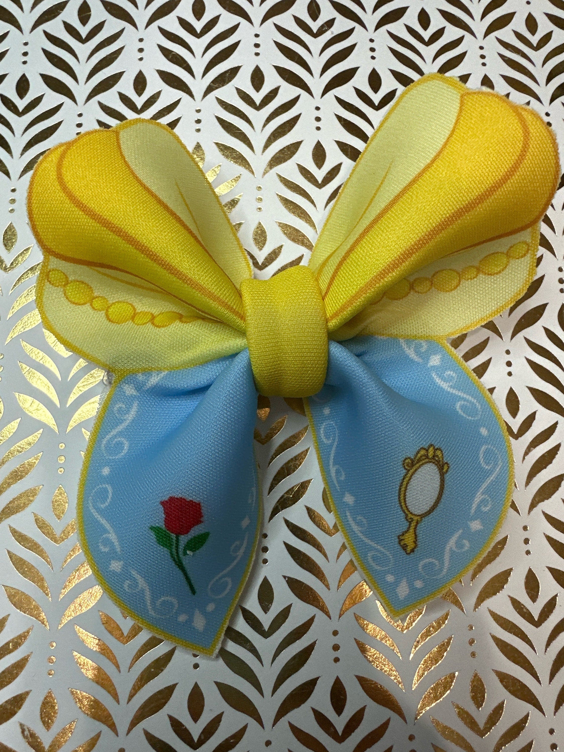 Beauty & the Beast Mini Bubble Hair bow