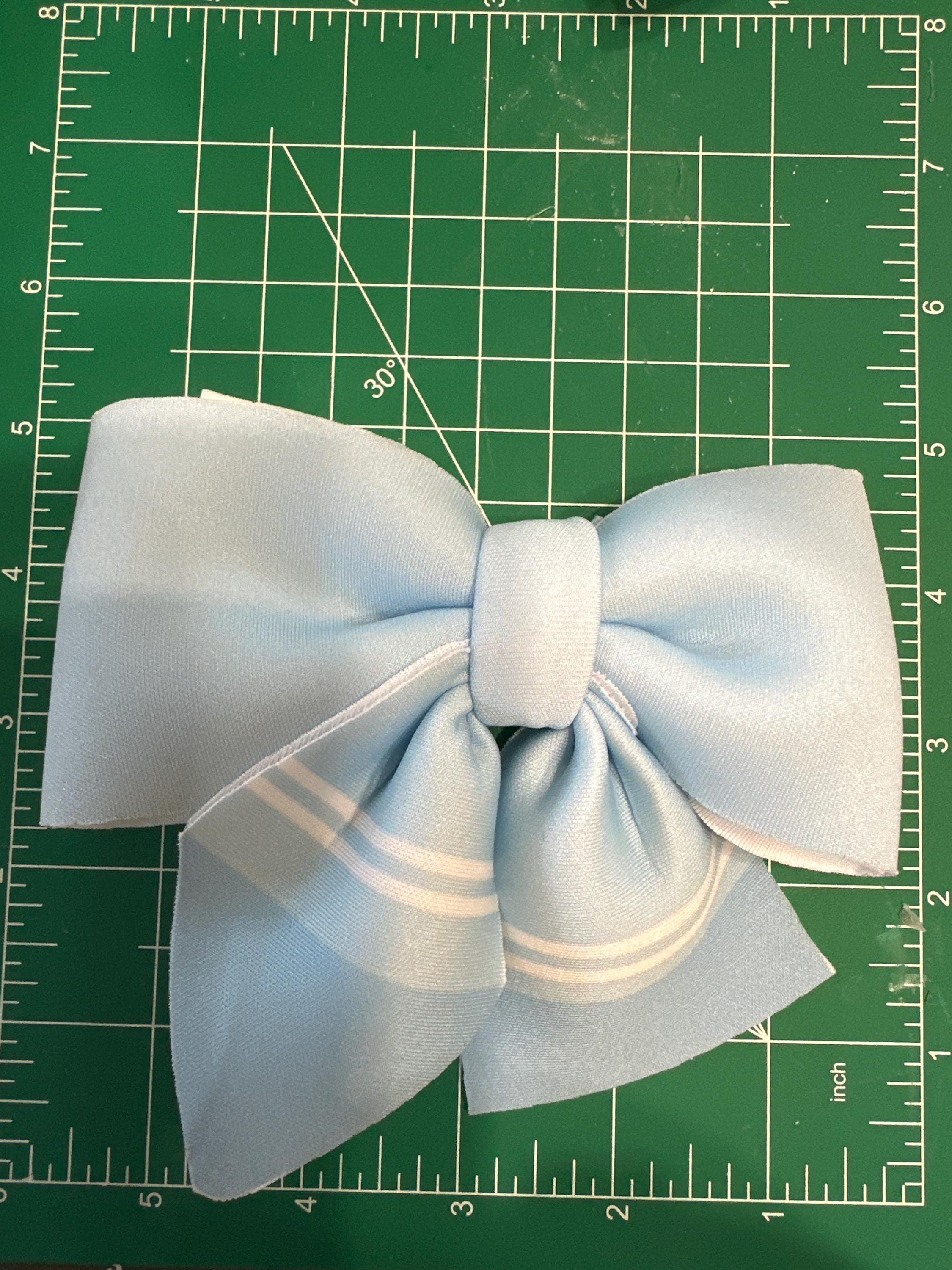 Layered Pastel Crayon Neoprene Hair Bows