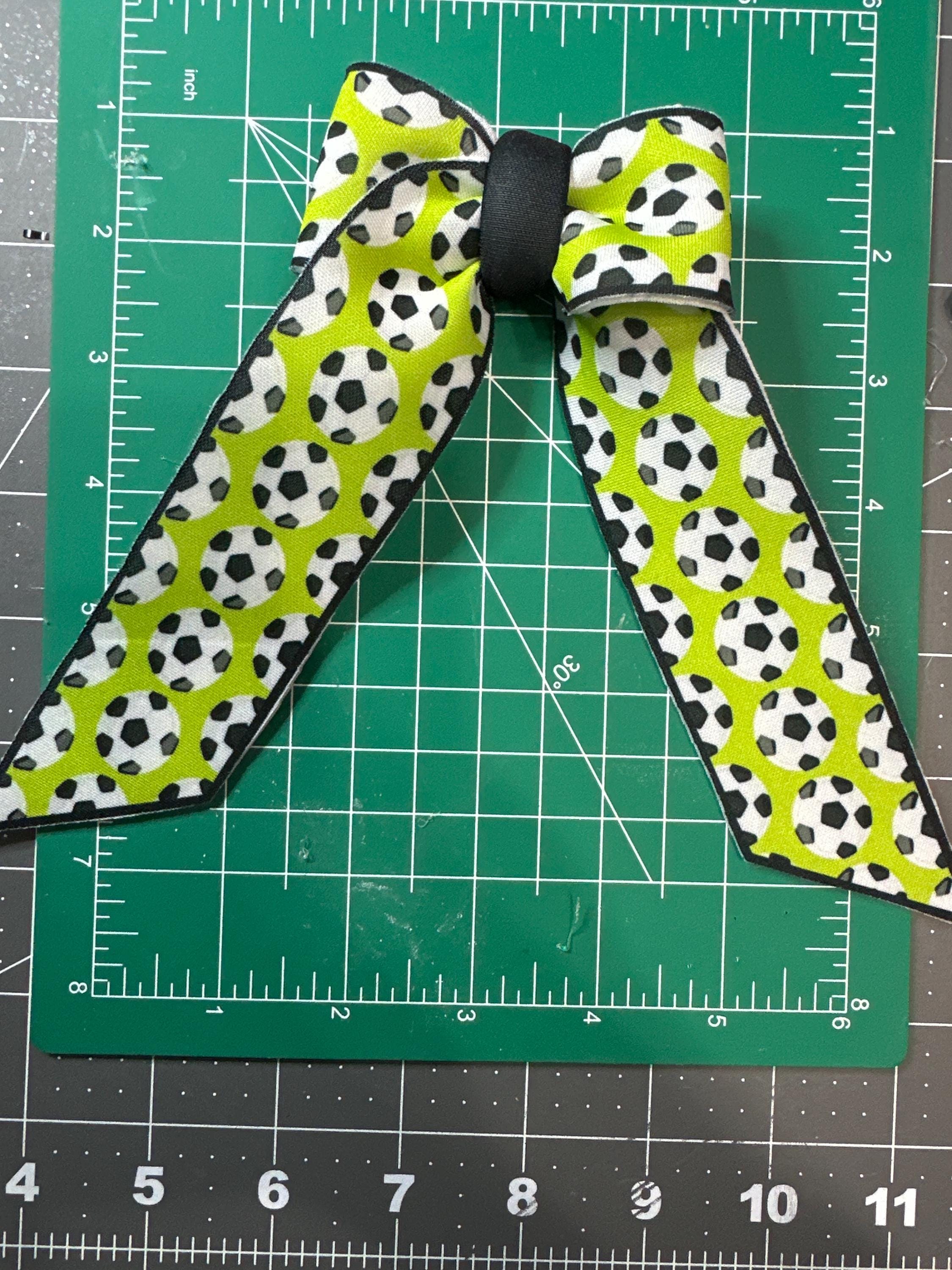 Sports 2 Collection Long Tail Neoprene Hair bow