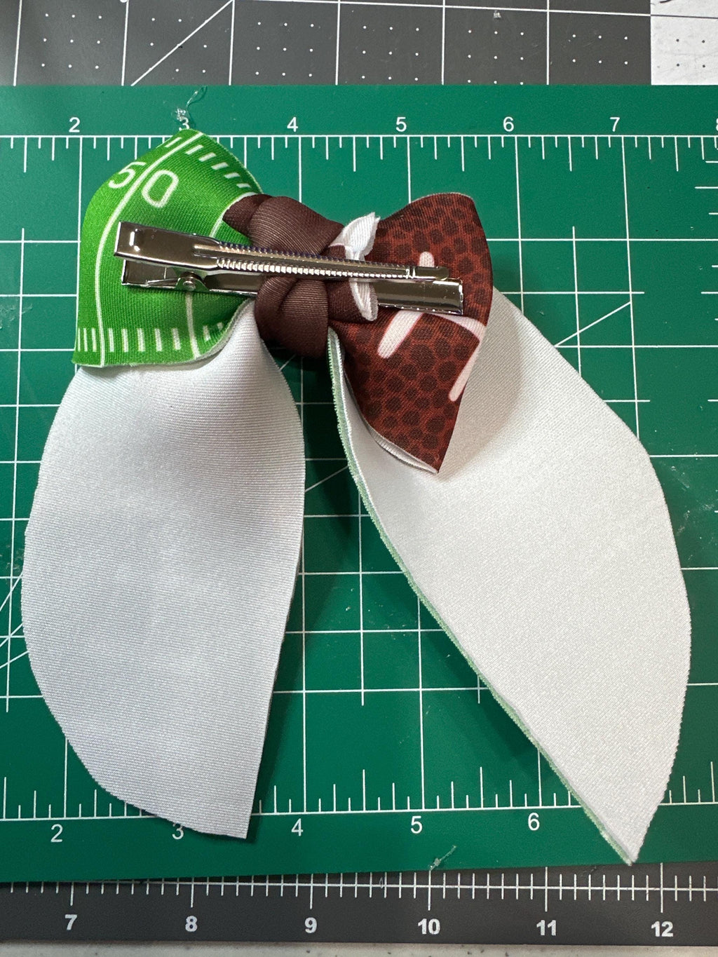 Football Sailor Neoprene Hair bow
