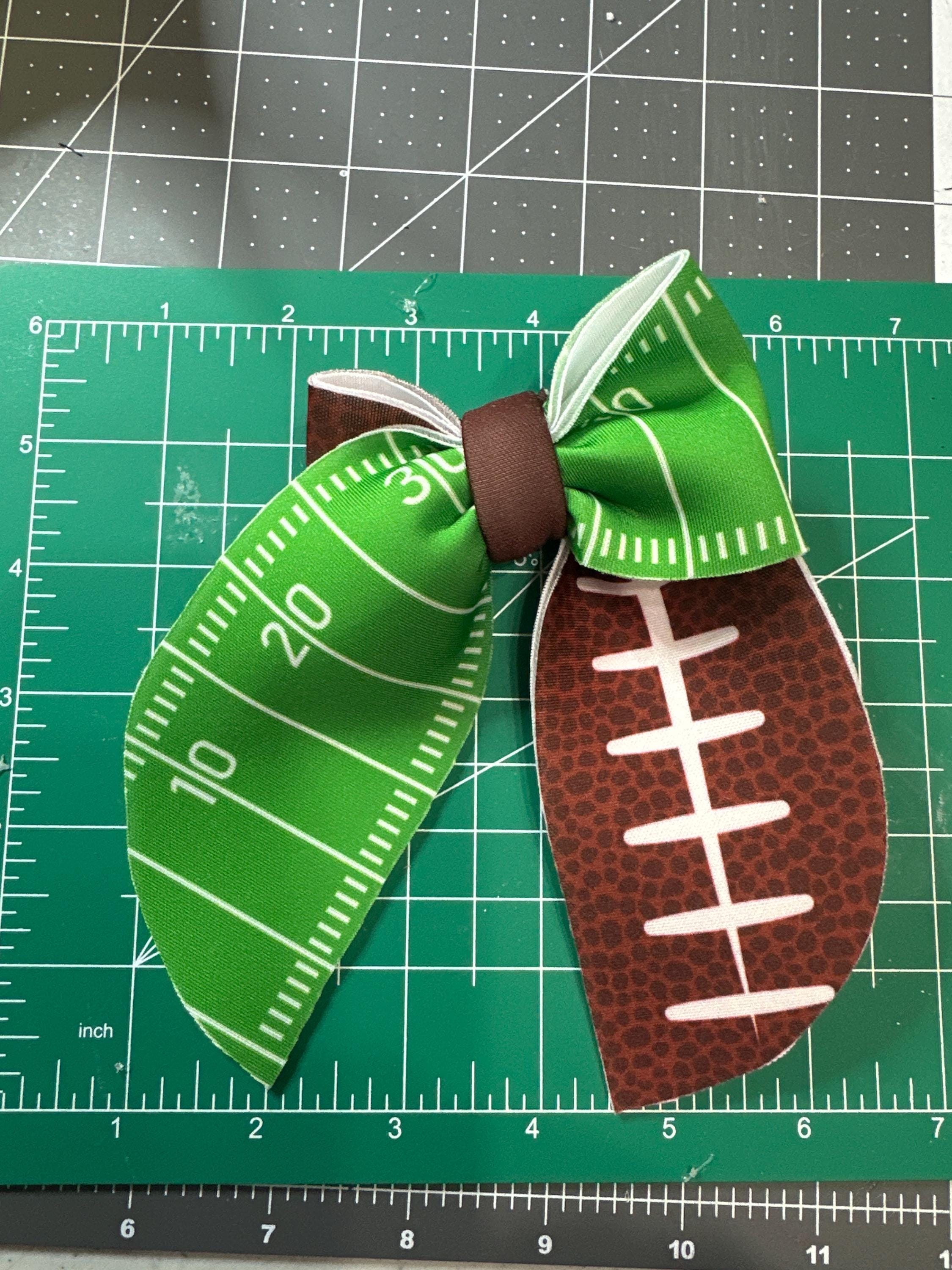 Football Sailor Neoprene Hair bow