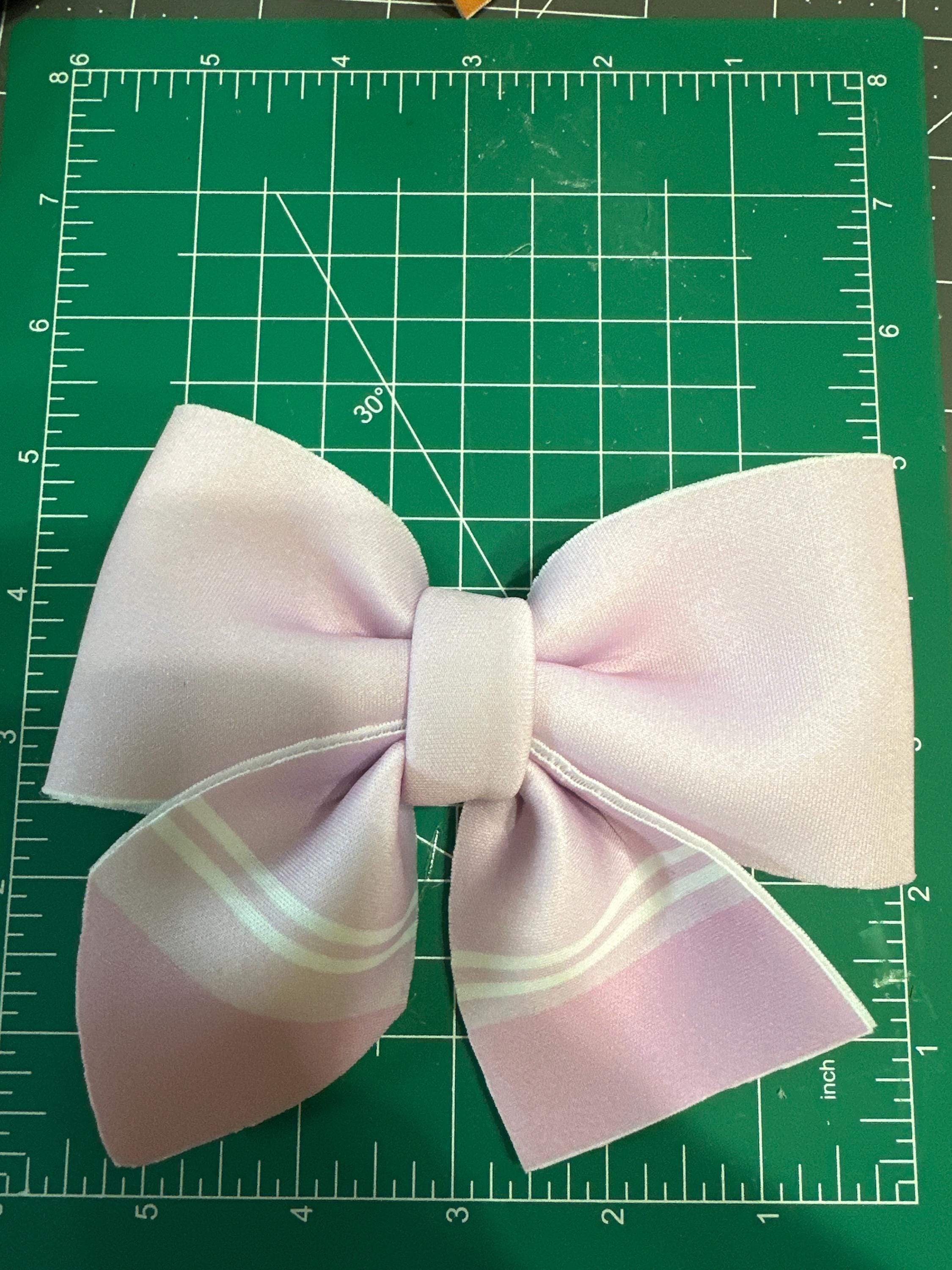 Layered Pastel Crayon Neoprene Hair Bows