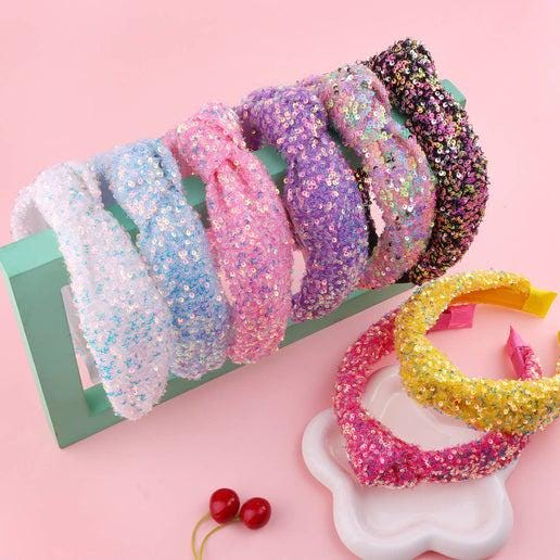 Christmas Party Colorful Sequin Knot Headband