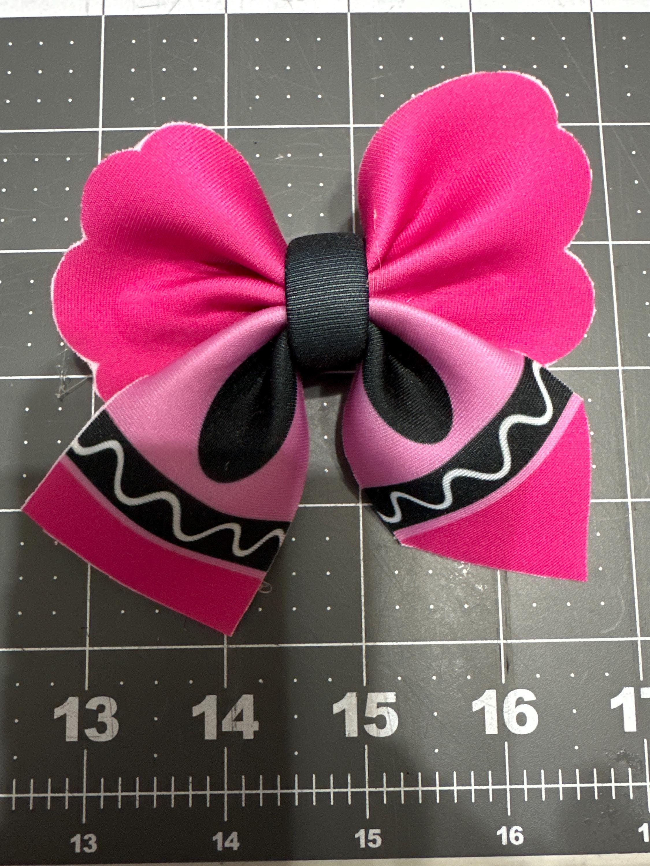 Mini Crayon Bubble Hair bow