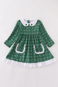 Green Christmas Tree Holiday Dress