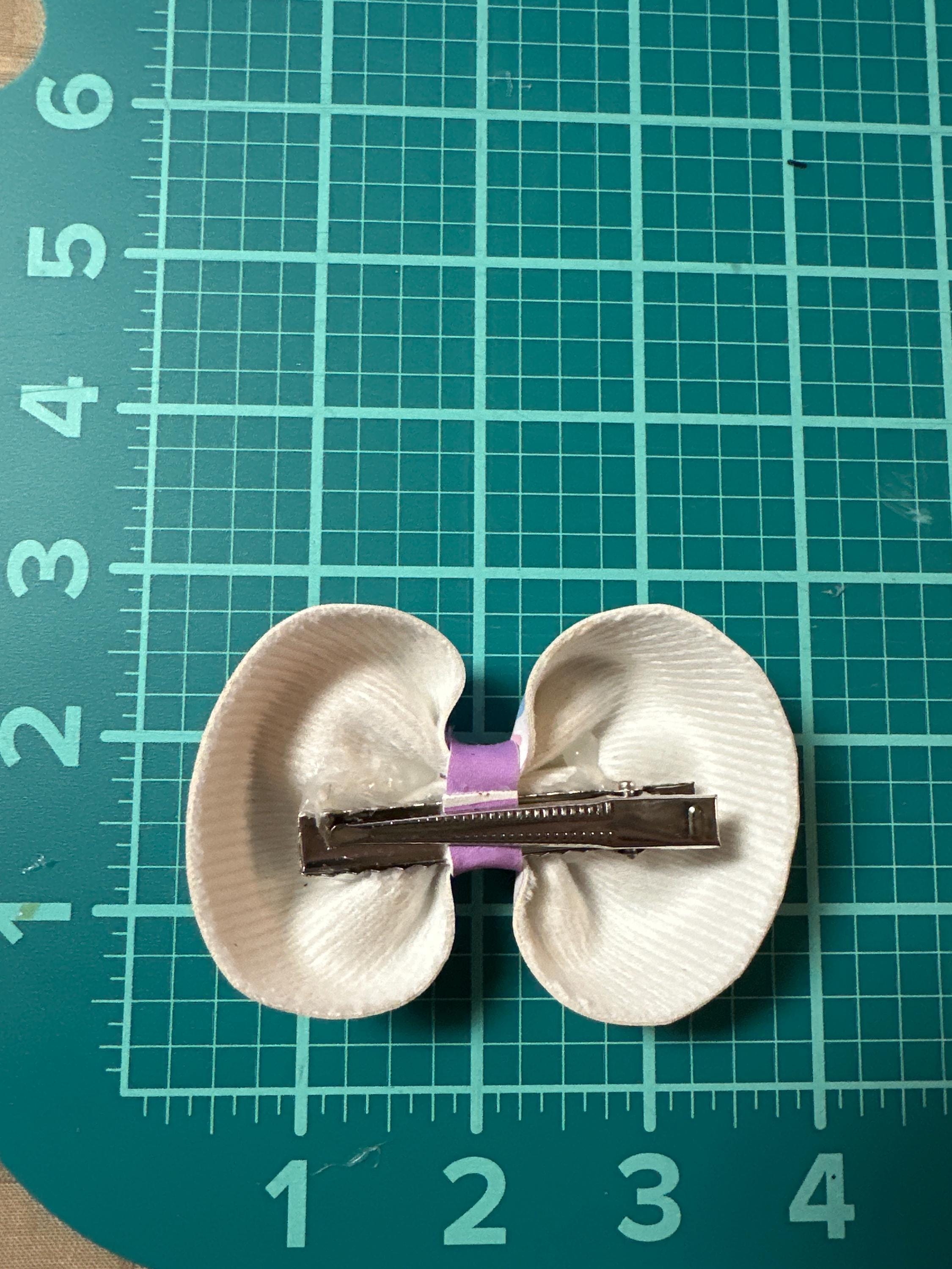 Pastel Conversation Hearts Faux Leather Hair bows