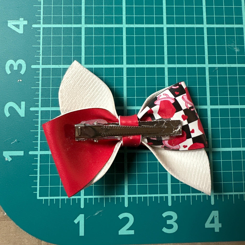 Sweet Treats Pinwheel Faux Leather Hair Bows