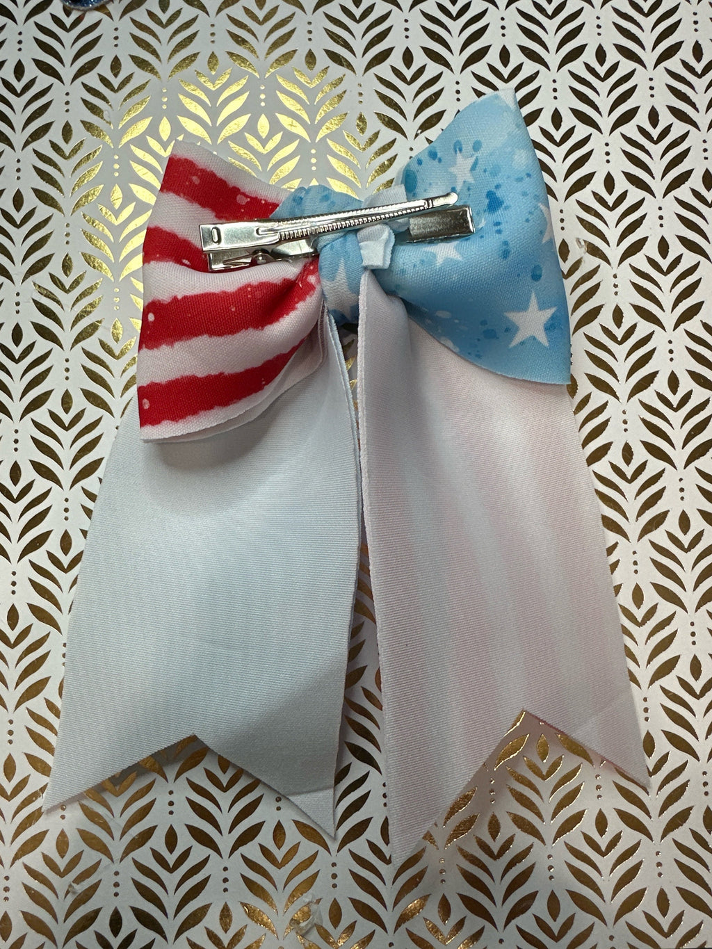 USA Notched Sailor Hair bow