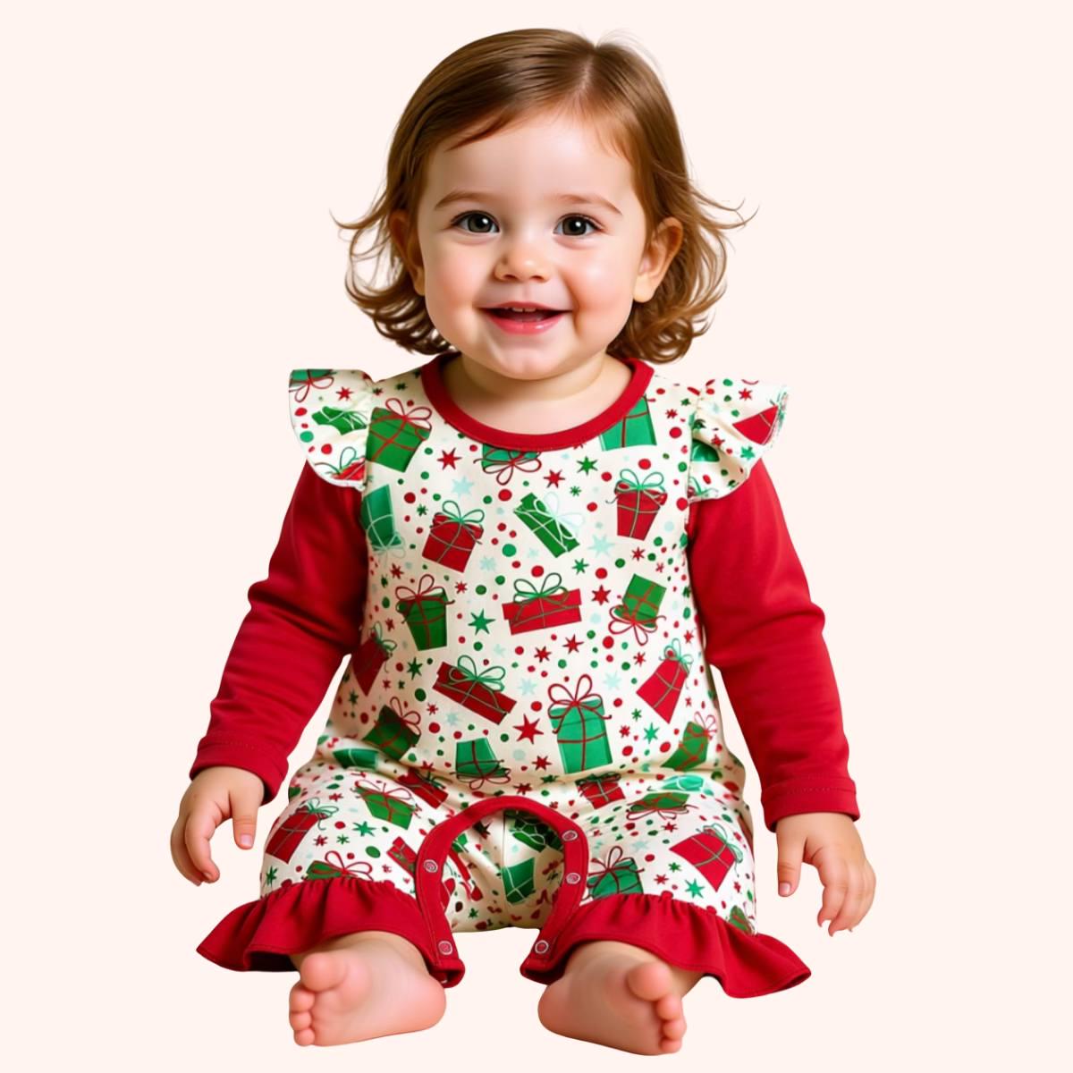 All Wrapped Up - Girl Romper