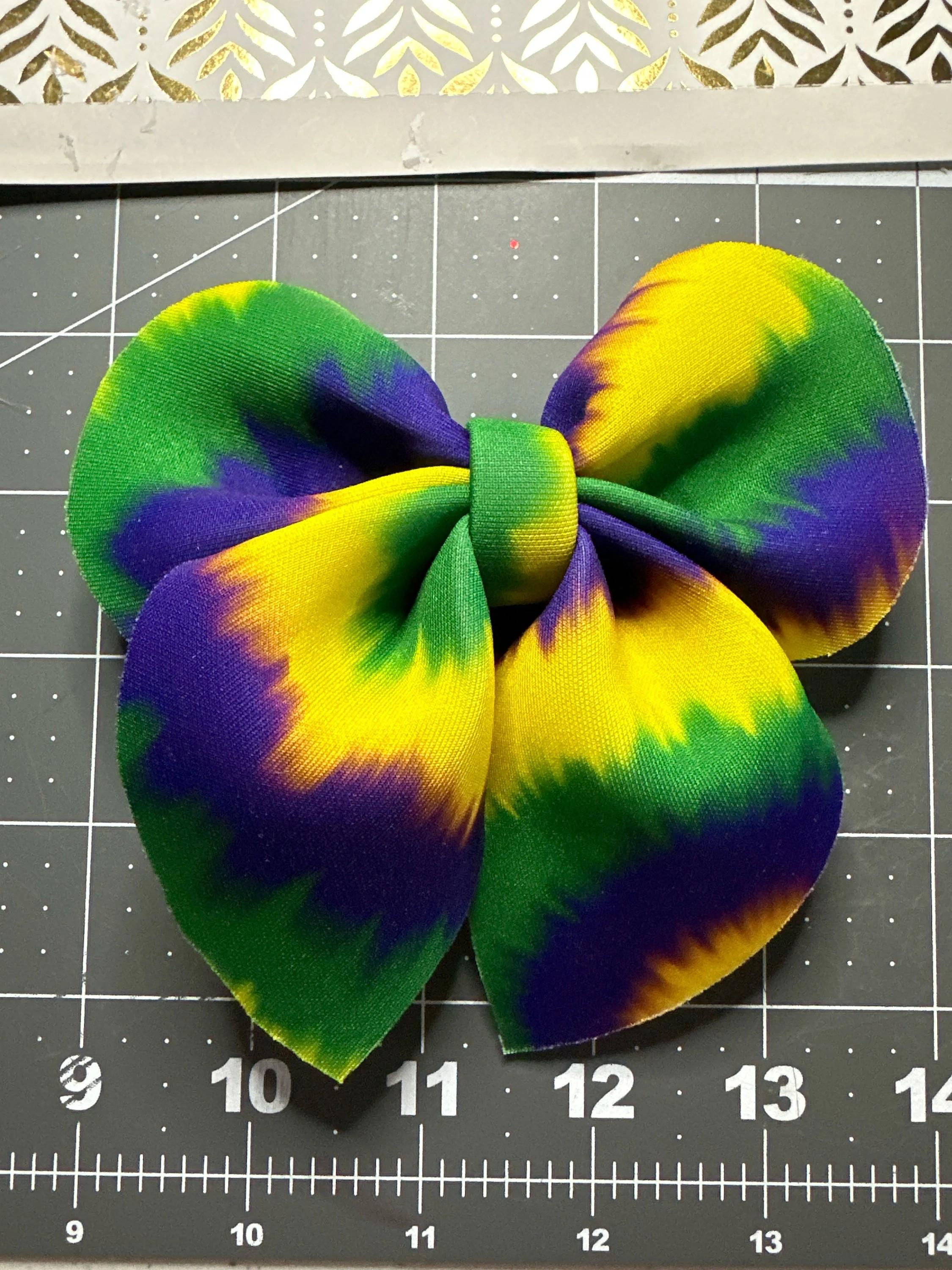 Mardi Gras Bubble Sailor Neoprene Hair Bows