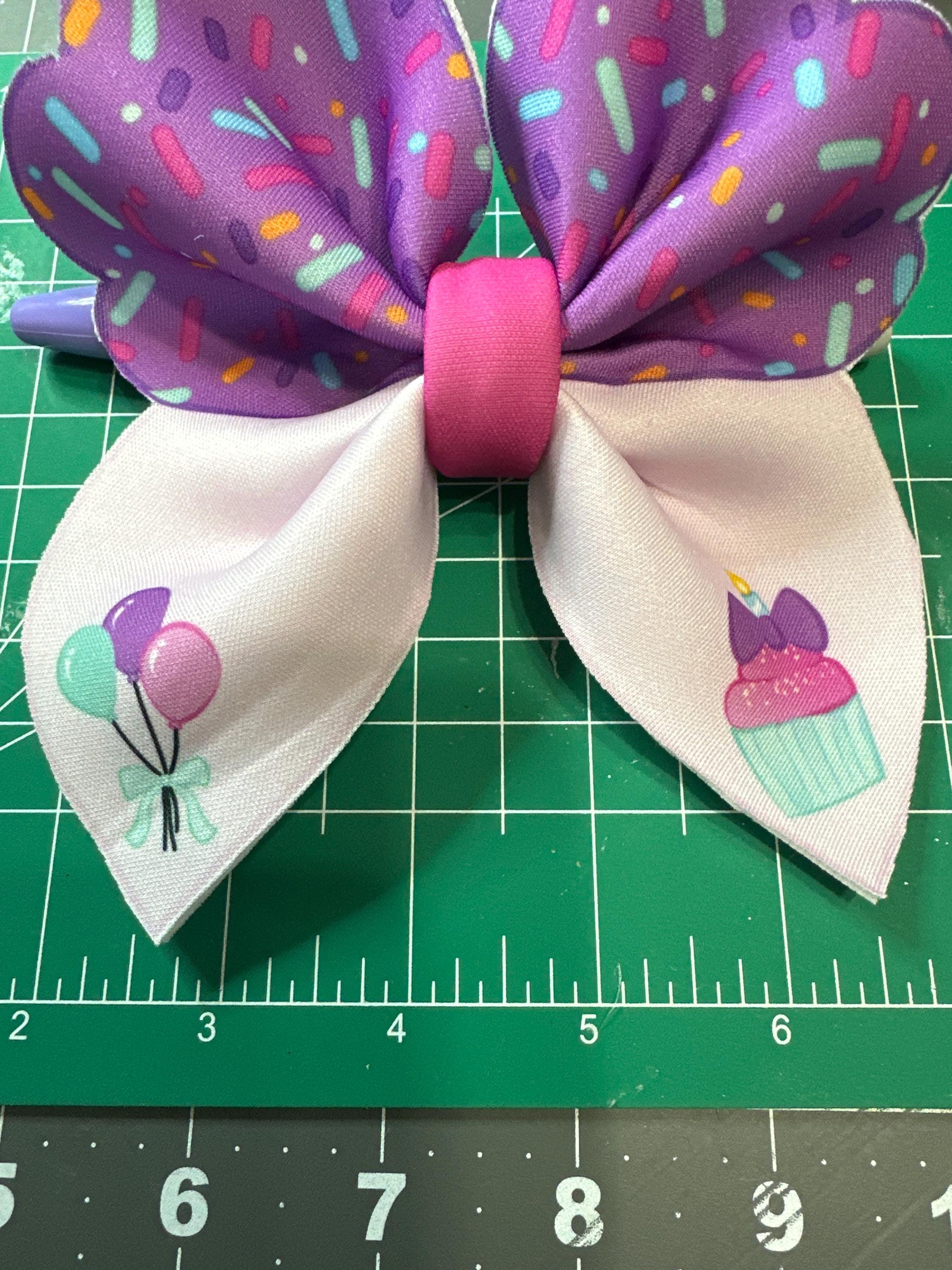 Party Treats Shapes Bubble Neoprene Hair Bows