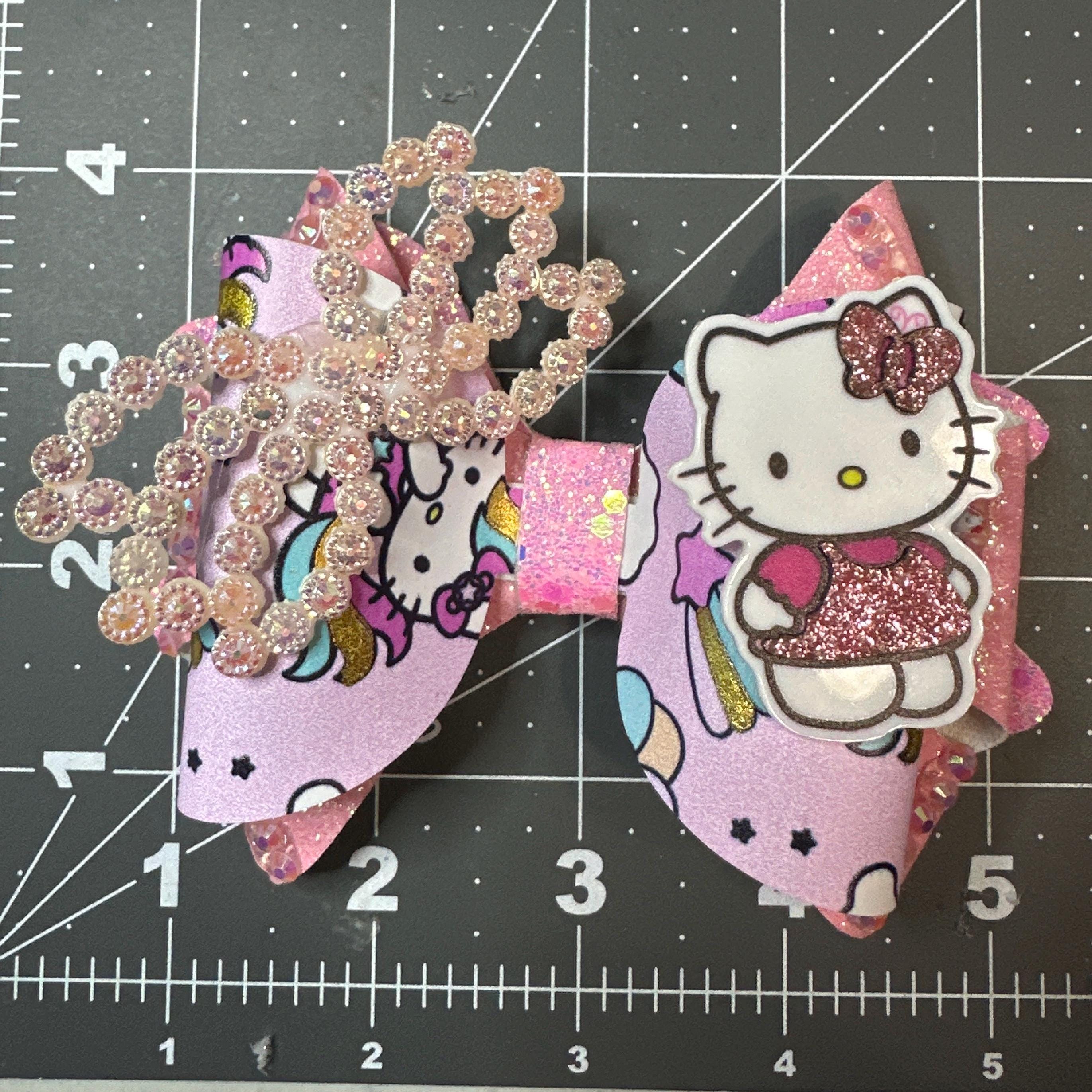 Character Faux Leather Hair bows 2
