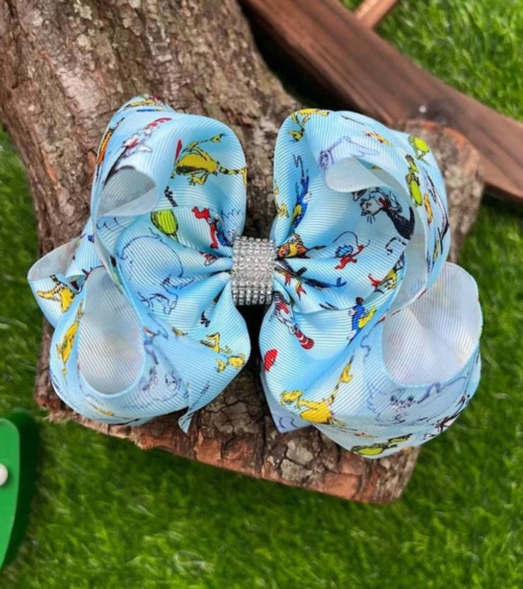 Dr. Seuss Character Printed Hair Bows
