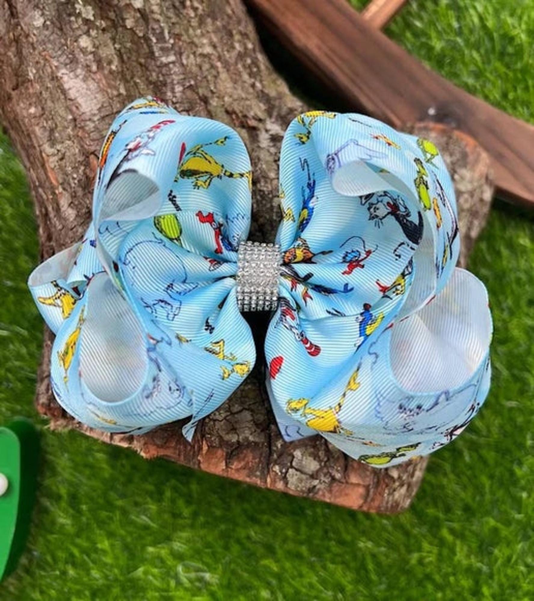 Dr. Seuss Character Printed Hair Bows