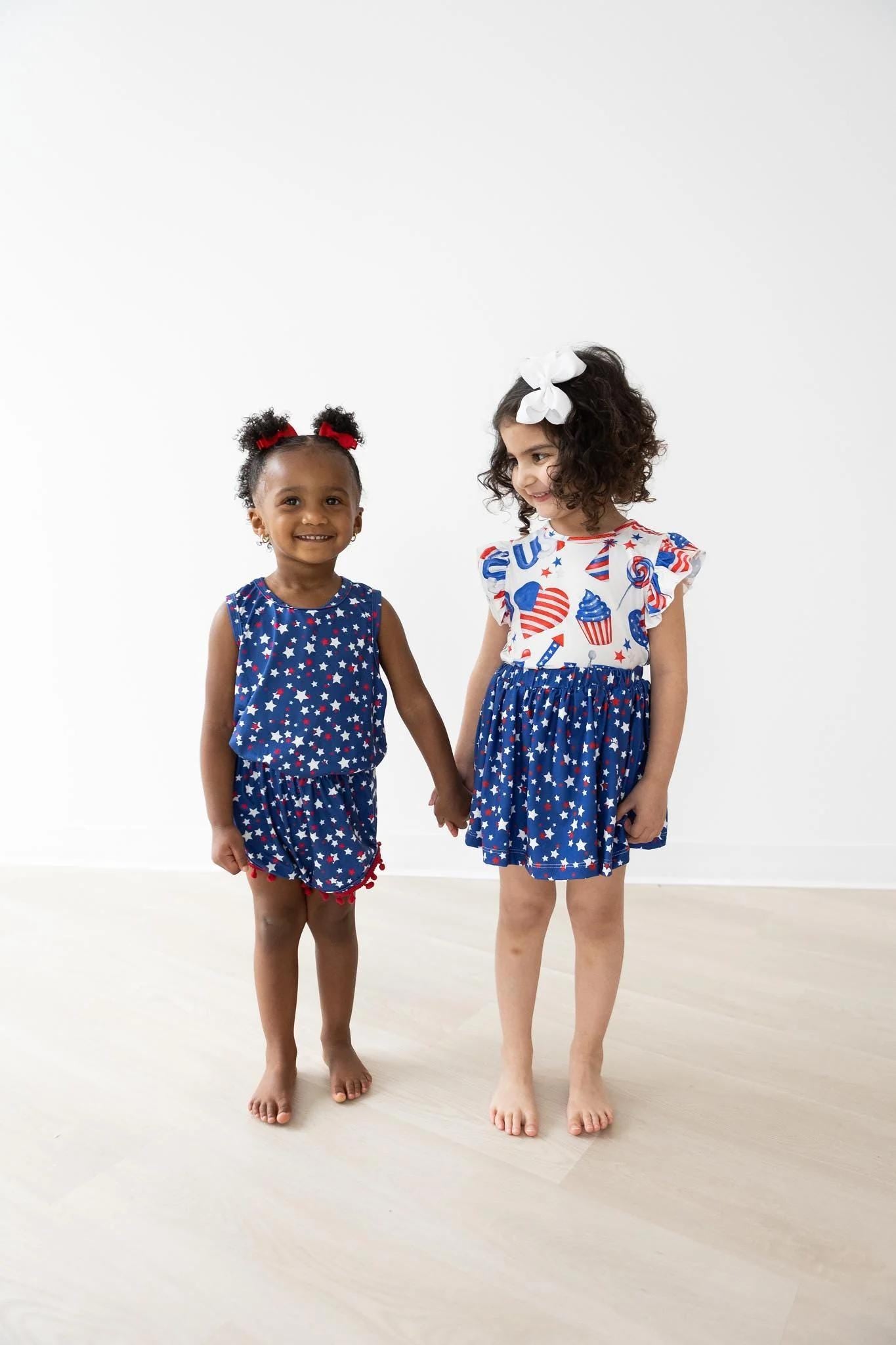 Star Bright Pom Pom Romper