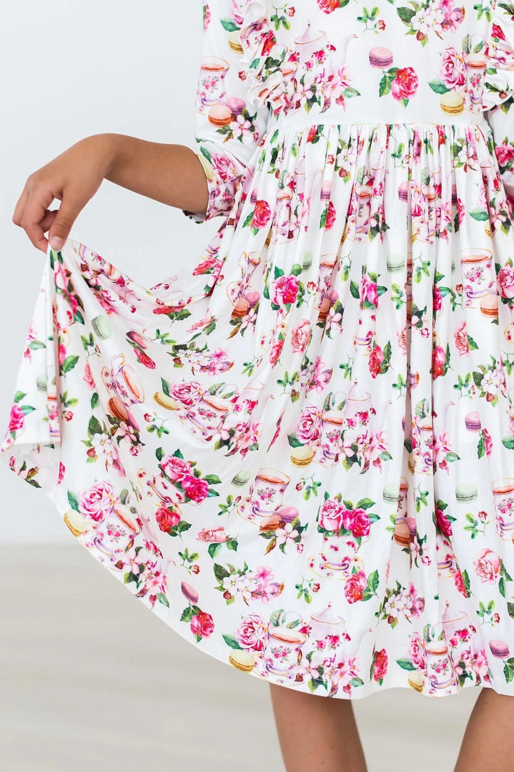 Macaroons & Tea Ruffle Twirl Dress