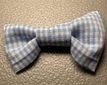 Blue Plaid Bow Tie