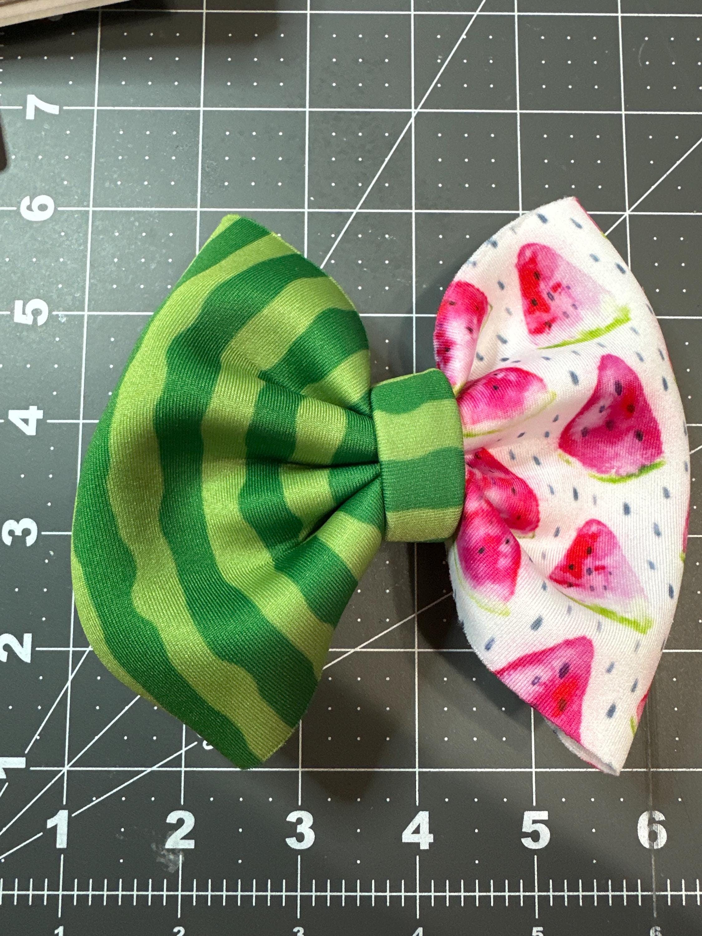Watermelon Pinch Fabric Hair bow