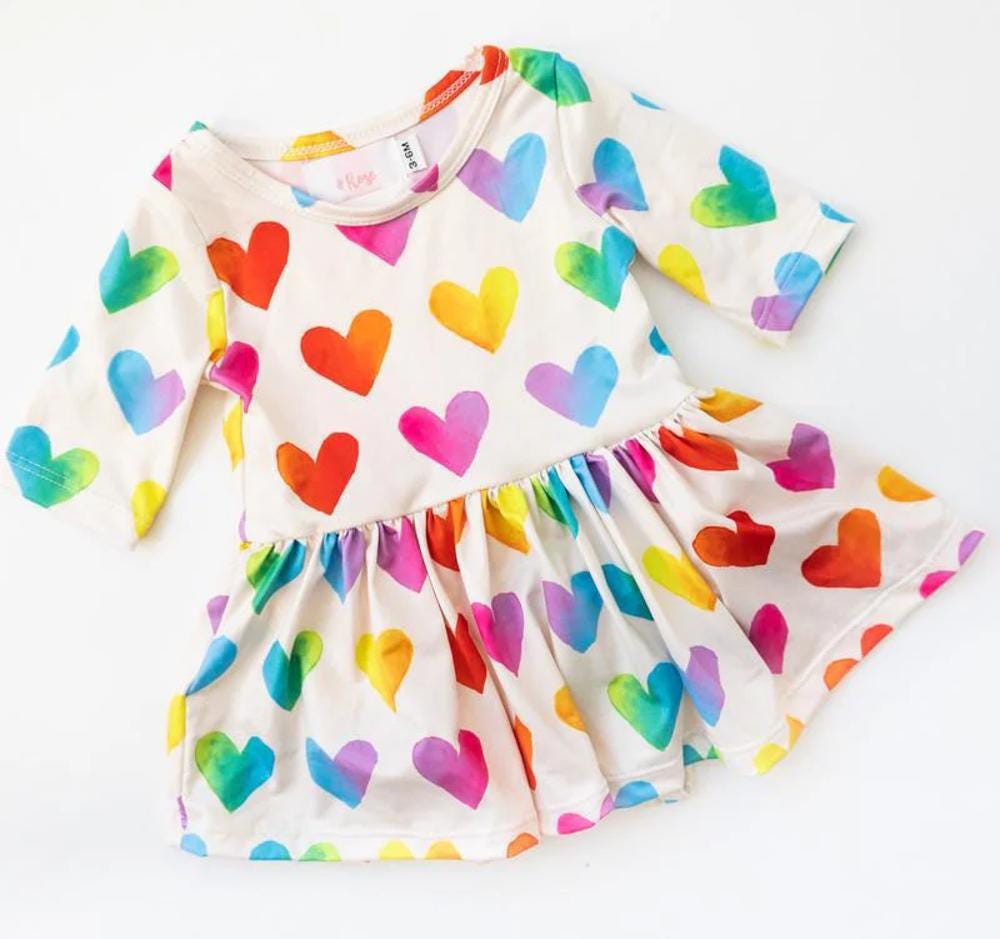 Lotta Love 3/4 Sleeve Twirl Bodysuit