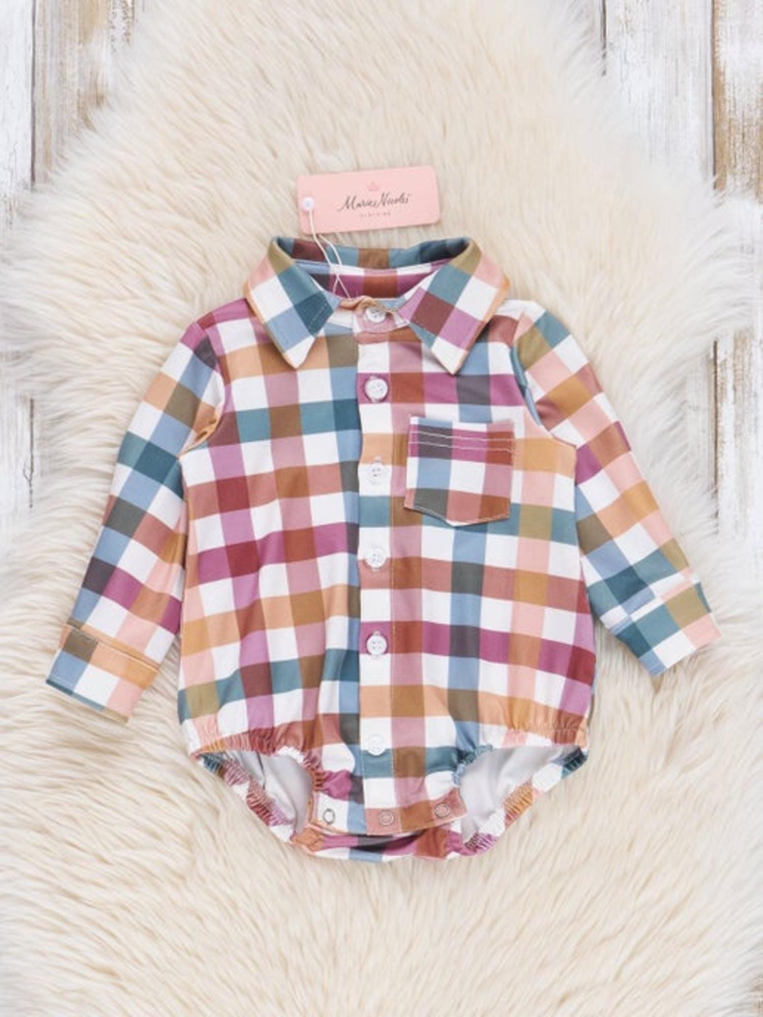 Cranberry Vintage Plaid Button Up Johnny