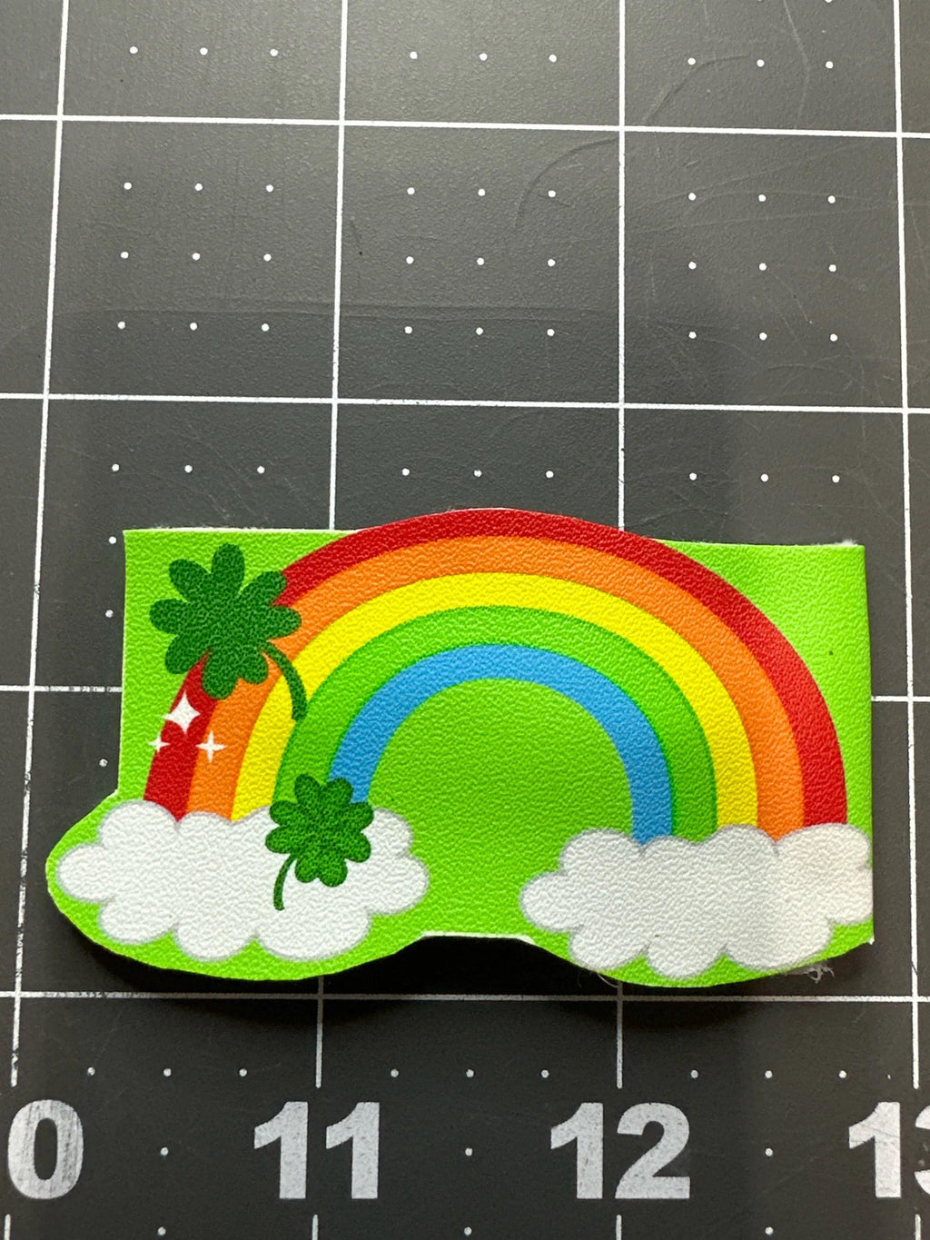 Lucky Leprechaun Faux Leather Hair Clip