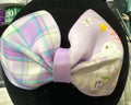 Garden Bunny Plaid Faux Leather Hair bows